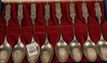 SET ROYAL COMMEMORATIVE SPOONS