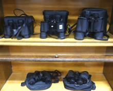 FIVE SETS OF BINOCULARS