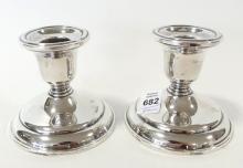 PAIR OF BIRKS STERLING CANDLEHOLDERS