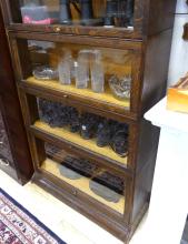 STACKING OAK BARRISTER'S BOOKCASE