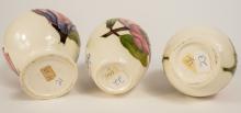 3 MOORCROFT CABINET VASES