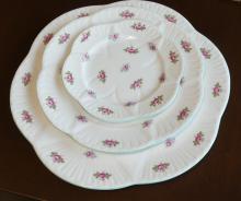 SHELLEY "ROSEBUD" BONE CHINA DISHES