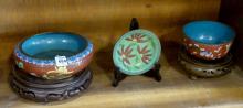 FIVE PIECES OF CHINESE CLOISONNE
