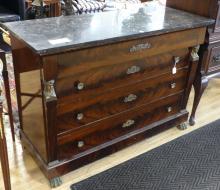 CONTINENTAL MARBLE TOP DRESSER