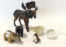 SIX "ANIMAL" FIGURINES