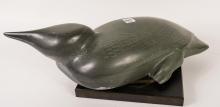 INUIT SOAPSTONE "LOON" CARVING