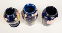 3 MOORCROFT VASES