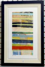TWO FRAMED "ABSTRACT" PRINTS