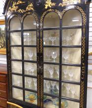 EXCEPTIONAL QUEEN ANNE "CHINOISERIE" CORNER CABINET