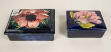 2 MOORCROFT COVERED BOXES