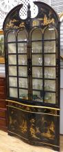 EXCEPTIONAL QUEEN ANNE "CHINOISERIE" CORNER CABINET