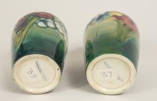 PAIR MOORCROFT VASES