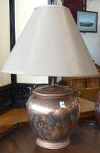 ASIAN COPPER TABLE LAMP