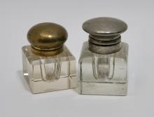 GLASS INKWELLS