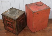 ANTIQUE TEA TINS