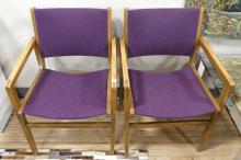 PAIR OF MCM TEAK ARMCHAIRS