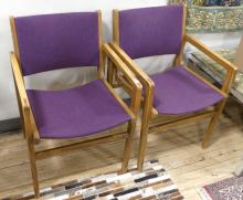 PAIR OF MCM TEAK ARMCHAIRS