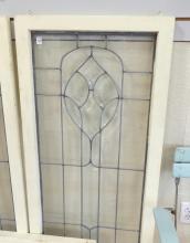 THREE ANTIQUE LEAD GLASS WINDOWS