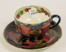 MOORCROFT CUP & SAUCER