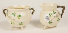 IRISH BELLEEK CREAM & SUGAR