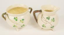 IRISH BELLEEK CREAM & SUGAR