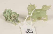 2 CHINESE JADE CARVINGS