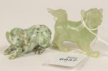 2 CHINESE JADE CARVINGS