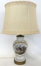 PAIR OF FRENCH PORCELAIN TABLE LAMPS