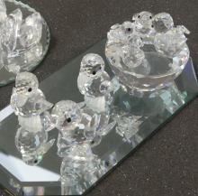 SEVEN SWAROVSKI FIGURINES