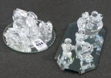 SEVEN SWAROVSKI FIGURINES