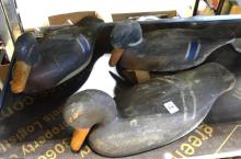 THREE ANTIQUE DUCK DECOYS