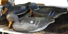 THREE ANTIQUE DUCK DECOYS