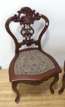 PAIR OF IMPORTED SIDE CHAIRS