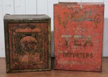 ANTIQUE TEA TINS