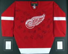 AUTOGRAPHED 2002 DETROIT RED WINGS JERSEY