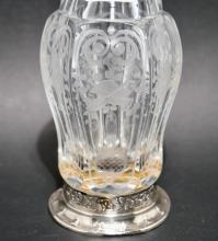 STERLING AND CRYSTAL DECANTER