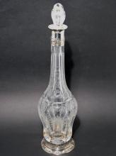 STERLING AND CRYSTAL DECANTER