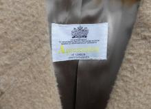 WOOL COAT AND FUR STOLE