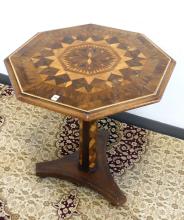 SIGNED AMERICAN PEDESTAL TABLE