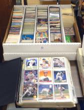 BOX AND BINDER OF BASEBALL CARDS