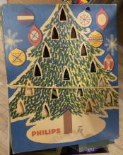 BOX OF CHRISTMAS ORNAMENTS