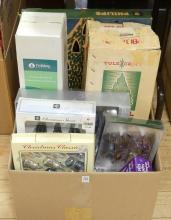 BOX OF CHRISTMAS ORNAMENTS