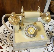 TWO FANCY ROTARY TELEPHONES