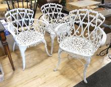 THREE PATIO CHAIRS