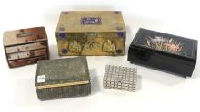 FIVE BOXES