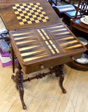 EXCEPTIONAL VICTORIAN GAMES TABLE