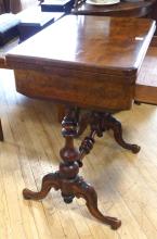 EXCEPTIONAL VICTORIAN GAMES TABLE