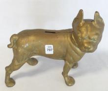 CAST IRON "BOSTON TERRIER" BANK