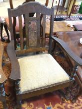 MISSION OAK ROCKER AND ARMCHAIR