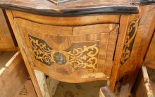 SATINWOOD CONSOLE CABINET